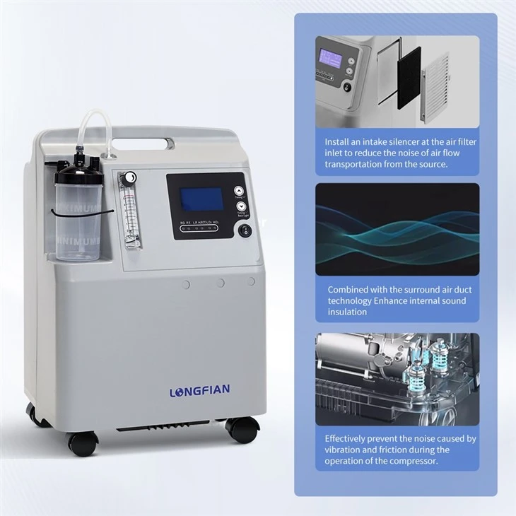 CE Approved Portable High Flow Oxygen Concentrator 10l Medical Grade
